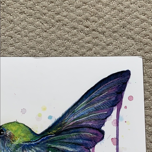 🔥 2 for 25 🔥Hummingbird colourful wall art print - Picture 5 of 7